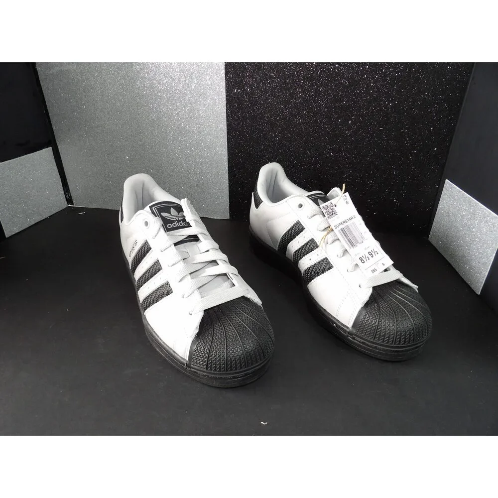 Adidas Superstar II- White, Black (Size US Men's 8.5, Women's 9.5)